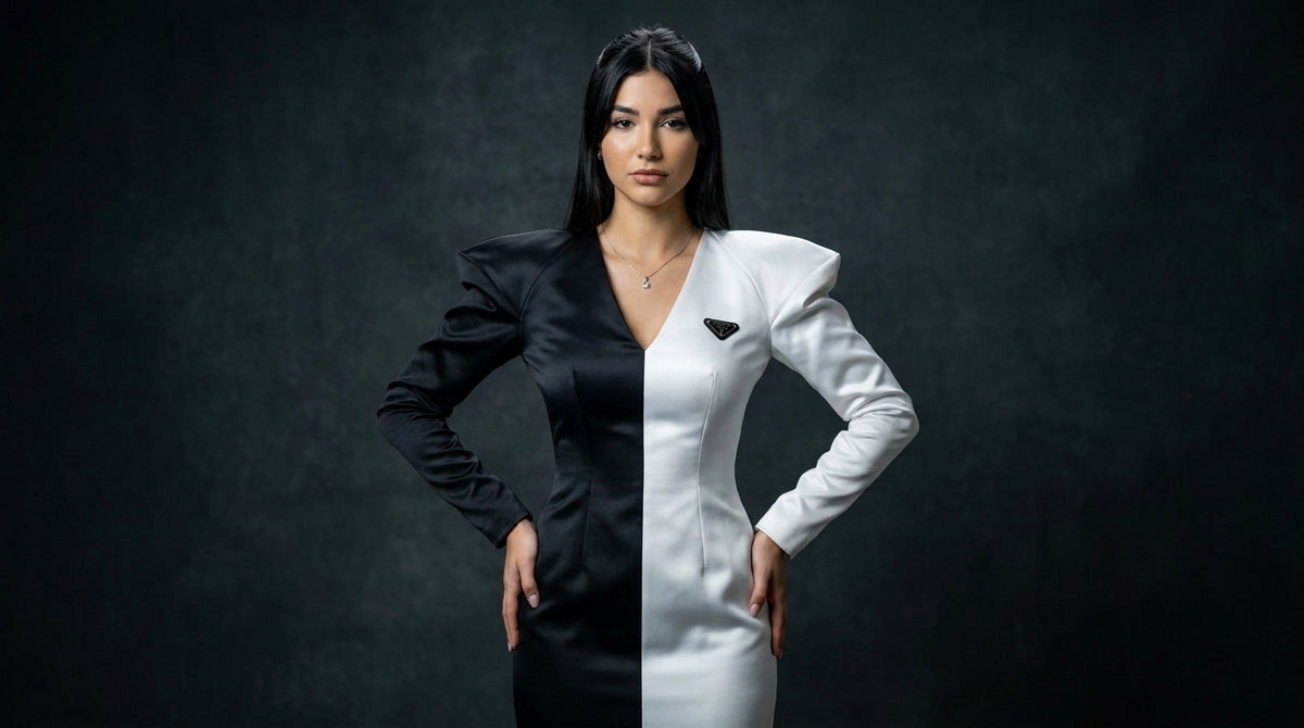 Vestido Black & White Cruella – Alta Costura