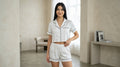 Conjunto Maya Luxury Branco – Cropped & Short